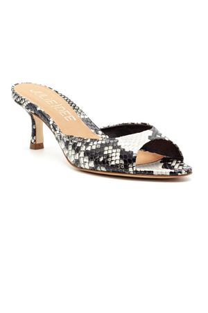 Python Print Leather Mule Sandal JULIE DEE | VE112ROCCIA